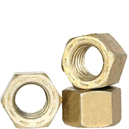 Hex Nut, 3/8-16, Steel, Grade 9, Cadmium Yellow, 21/64 In Ht, 3000 PK